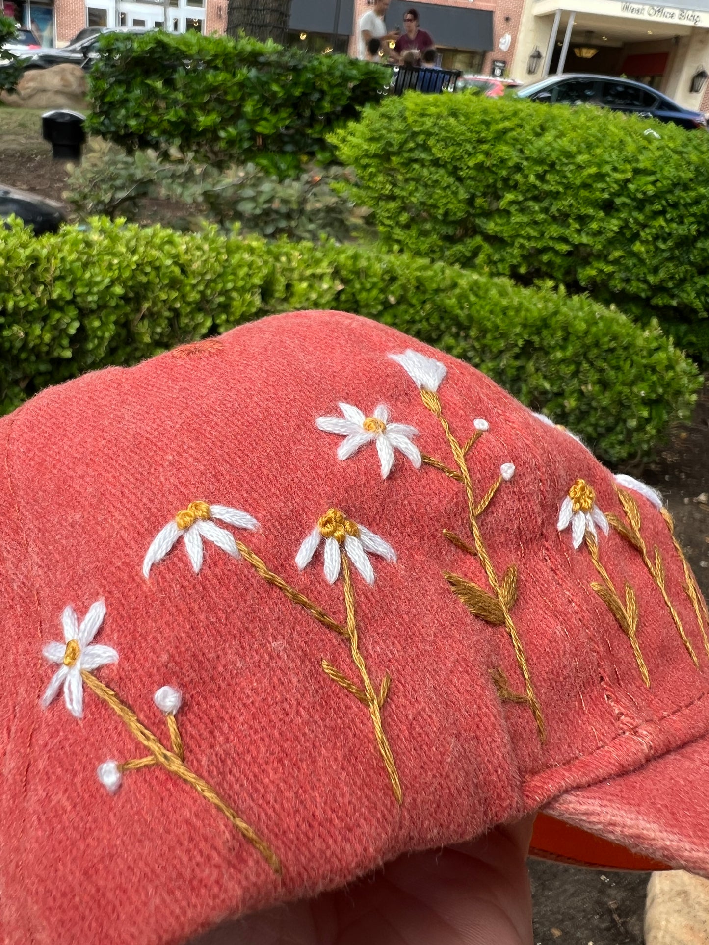 Embroidered Cap - Tangerine