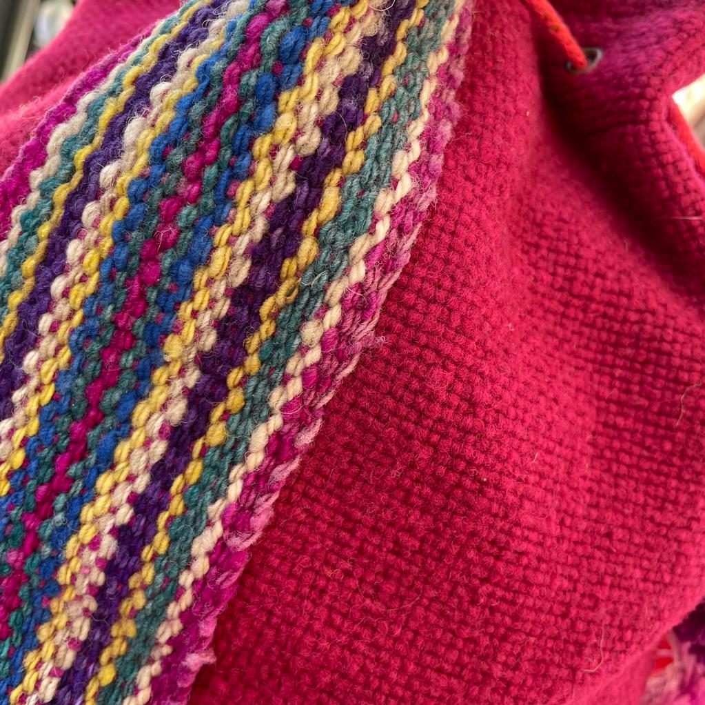 Woven Bag - Fuchsia