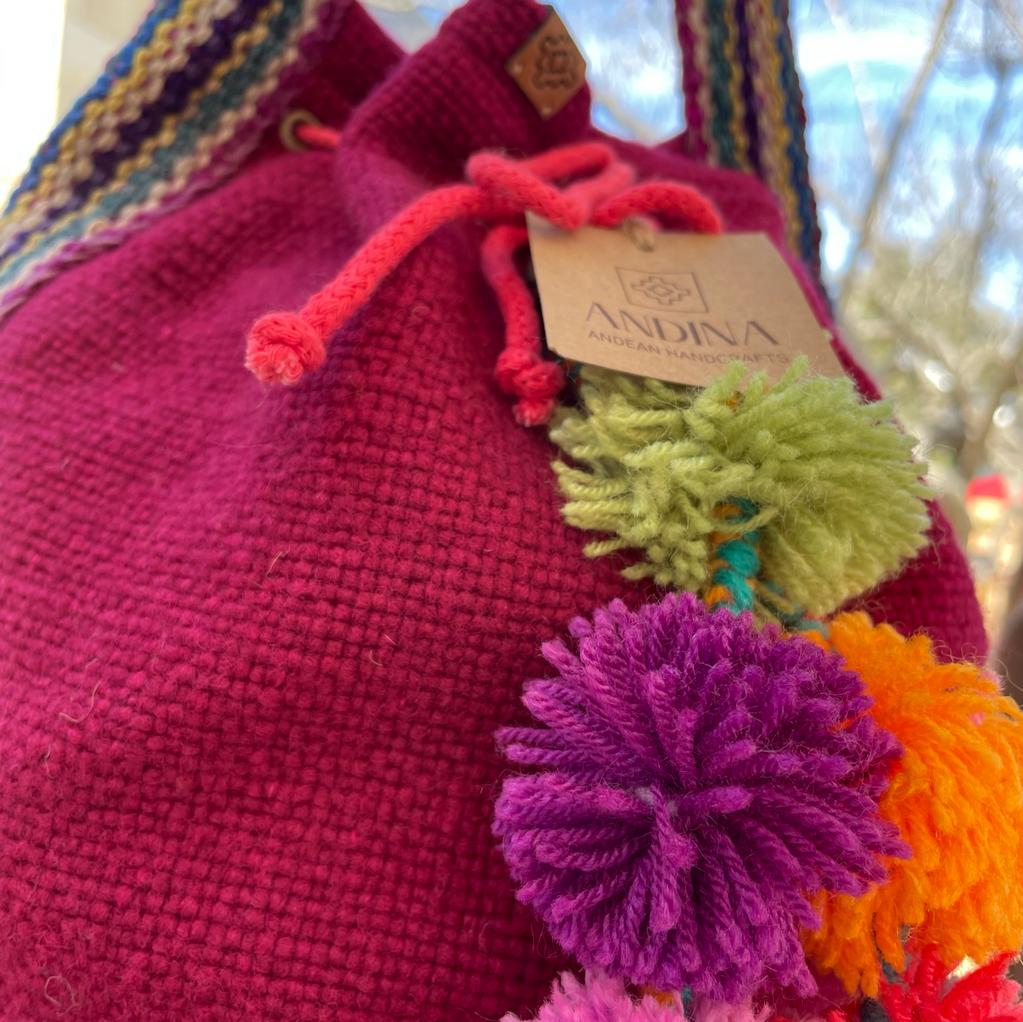 Woven Bag - Fuchsia