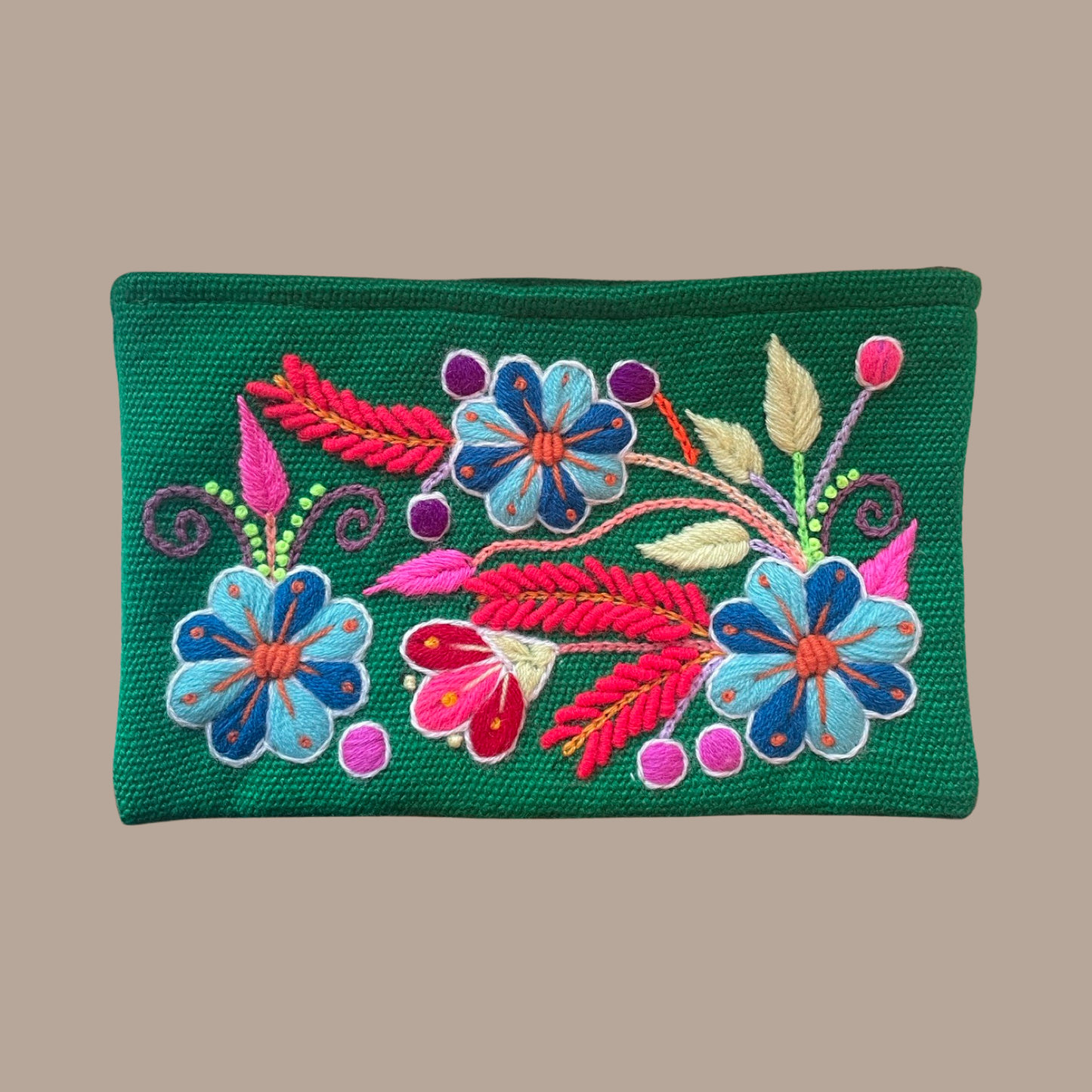Embroidered Cosmetic Bag