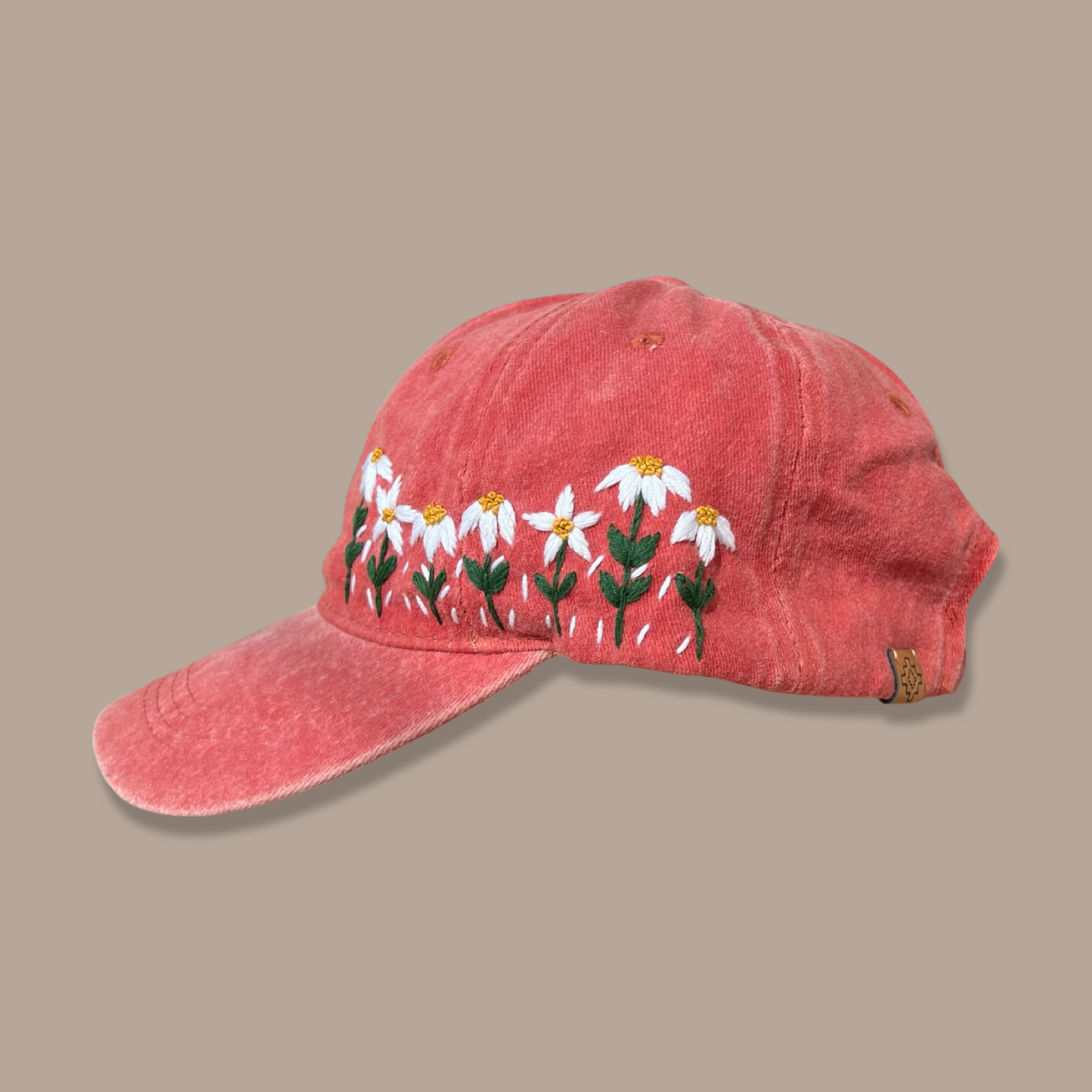 Embroidered Cap - Tangerine