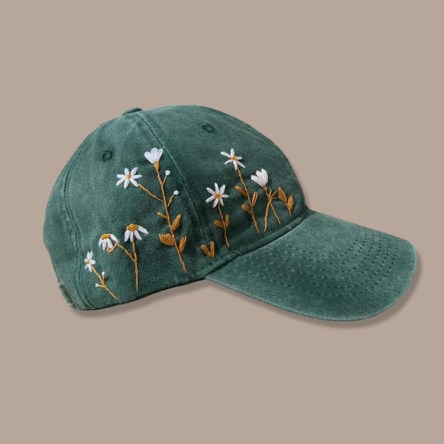Embroidered Cap - Green