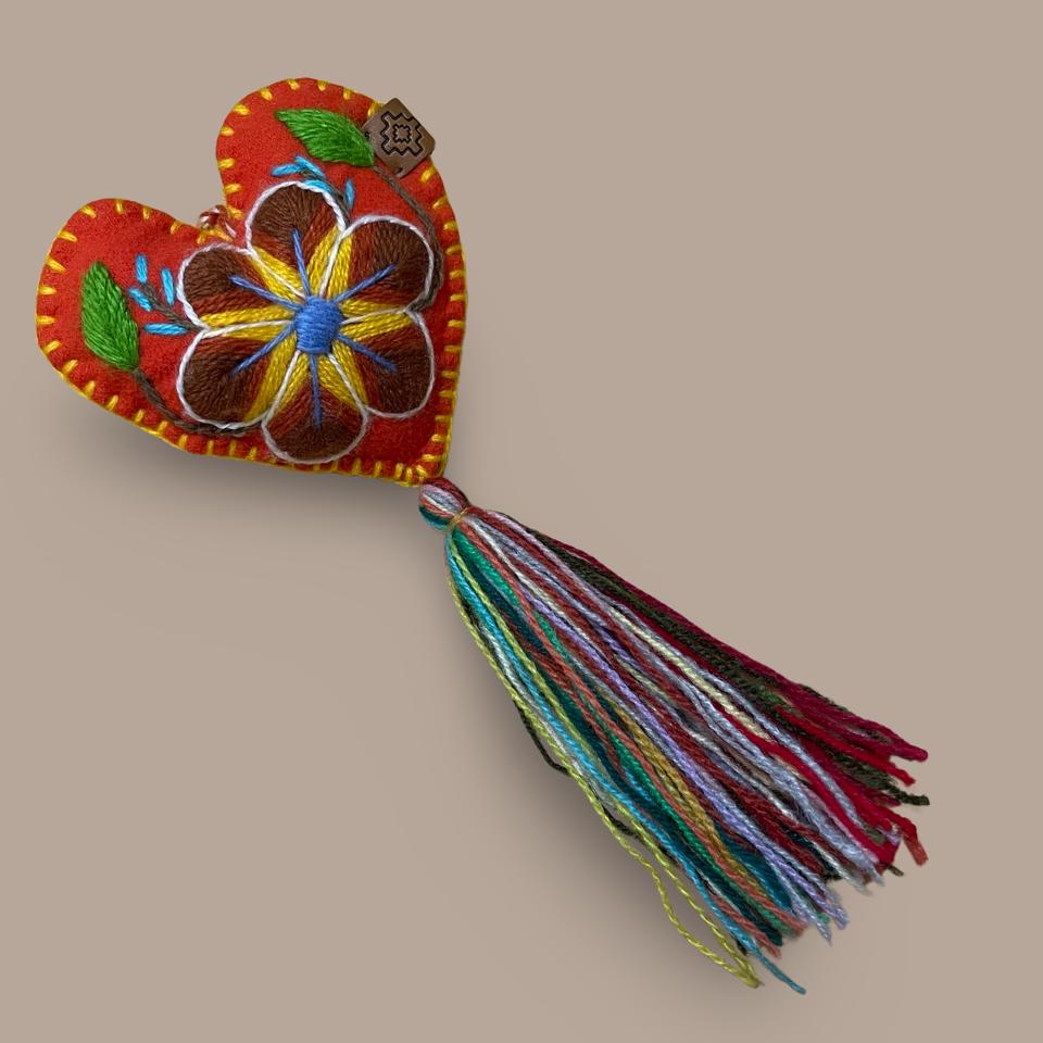 Embroidered Hanging Heart