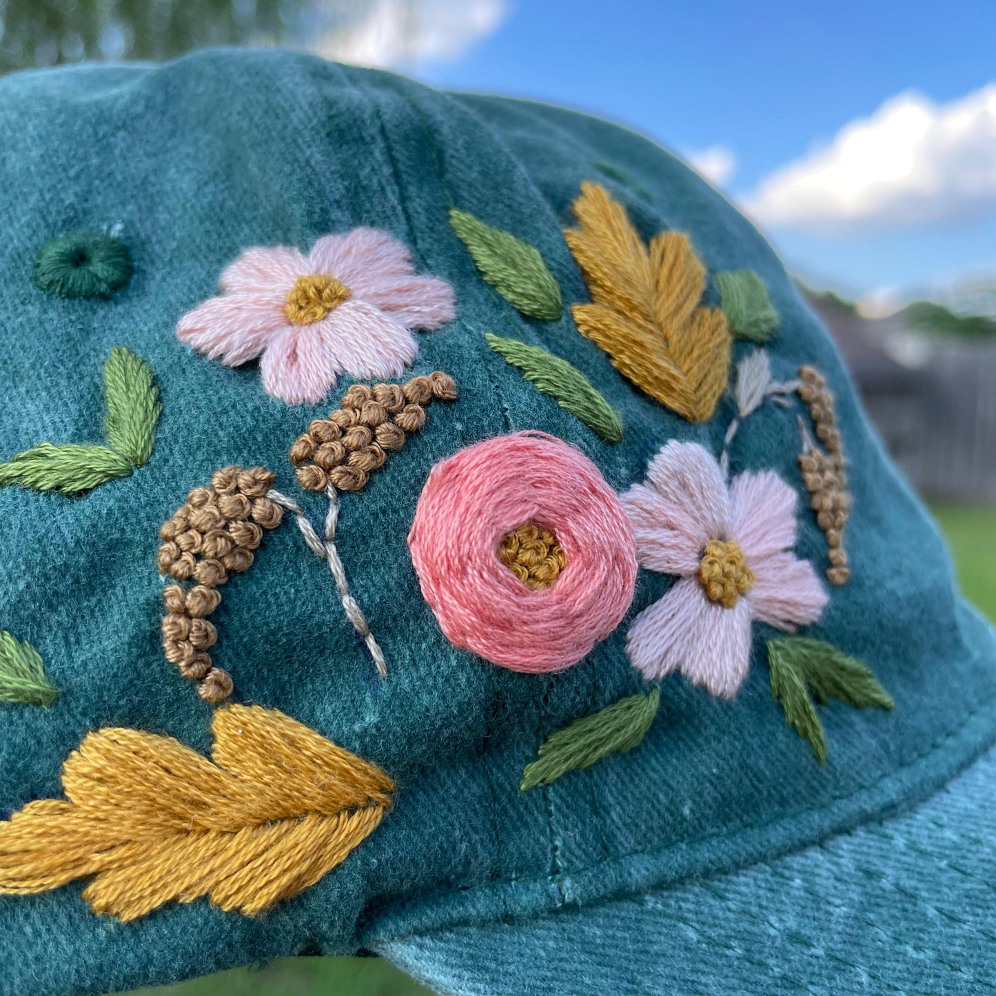 Embroidered Cap - Green
