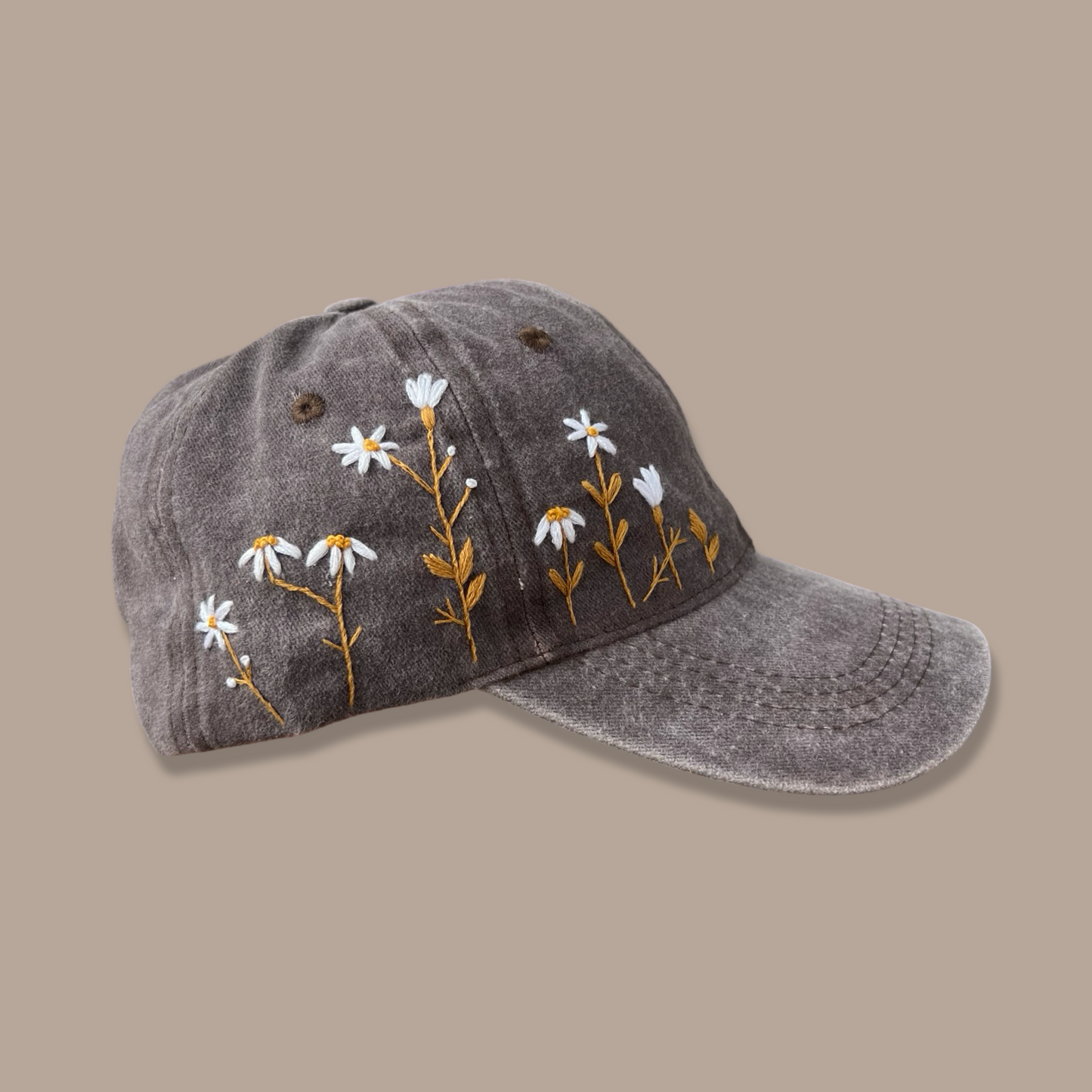 Embroidered Cap - Chocolate