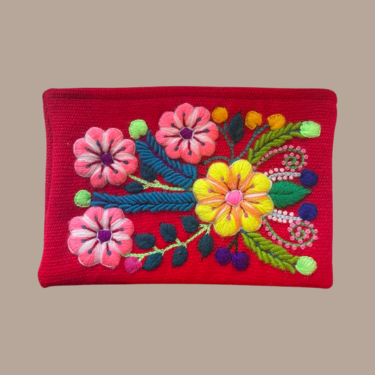 Embroidered Cosmetic Bag
