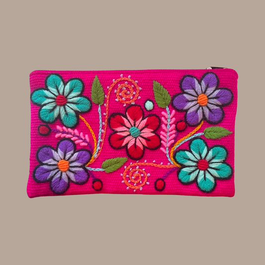 Embroidered Cosmetic Bag