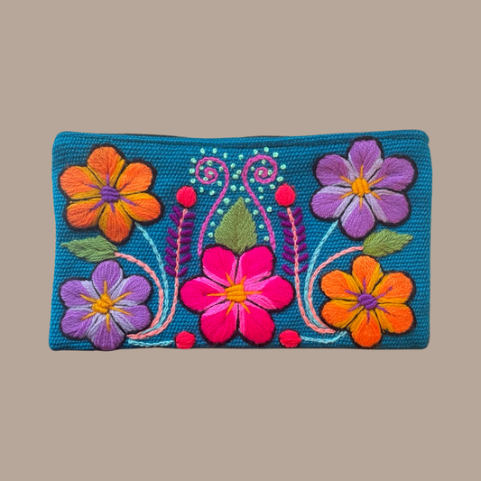 Embroidered Cosmetic Bag