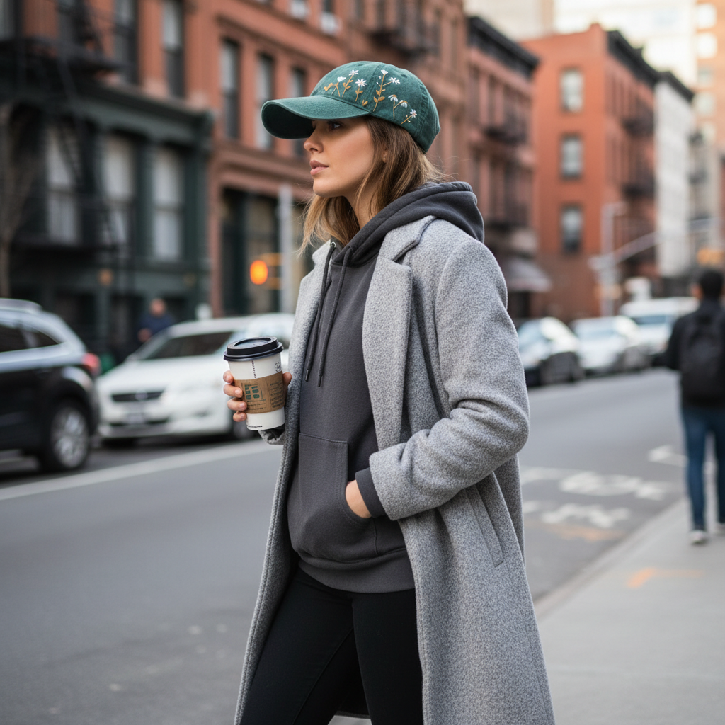 Embroidered Cap - Green