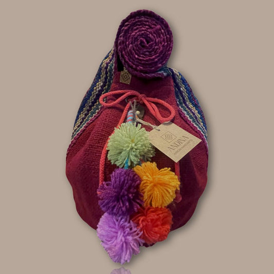 Woven Bag - Fuchsia