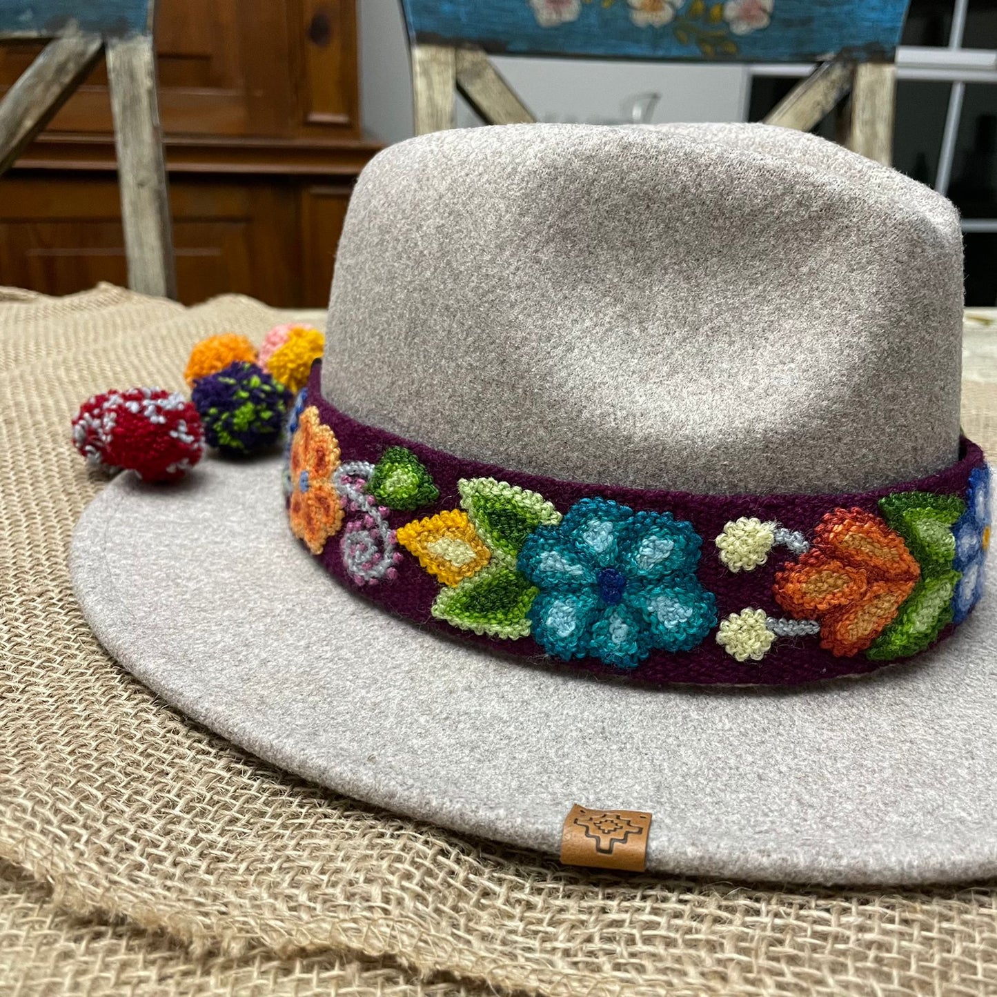 Embroidered Hat Band