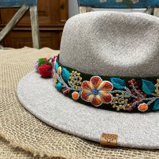Embroidered Hat Band