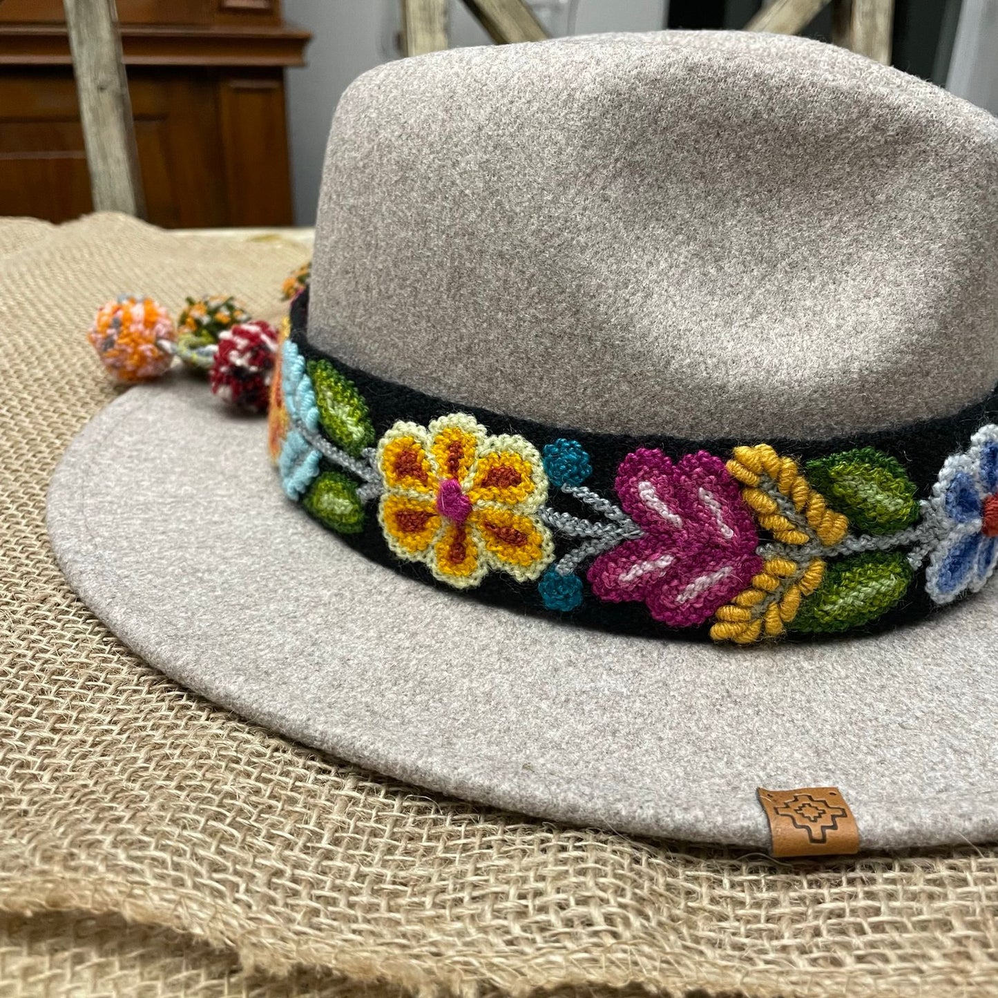 Embroidered Hat Band