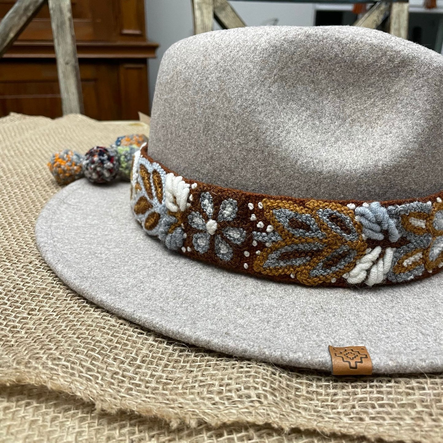 Embroidered Hat Band