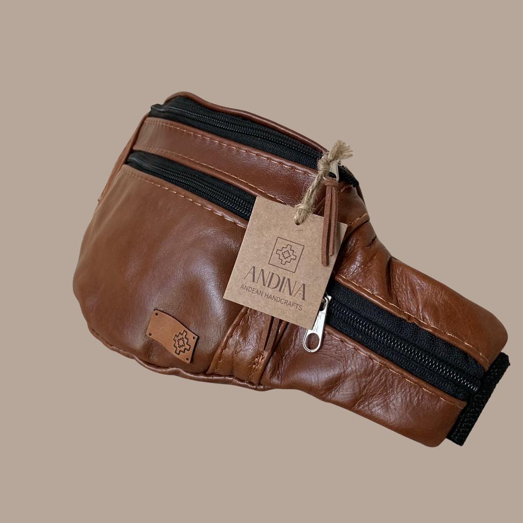 Leather Belt Bag - Tan