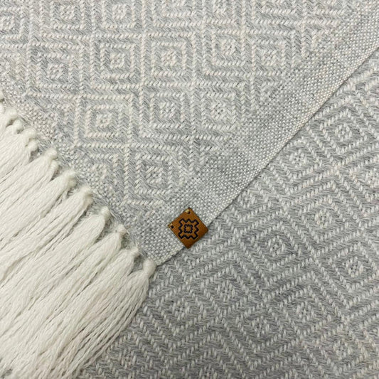 Woven Blanket - Light Grey
