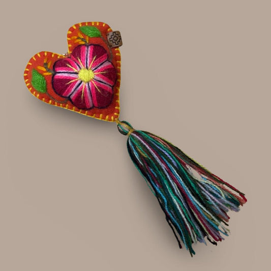 Embroidered Hanging Heart
