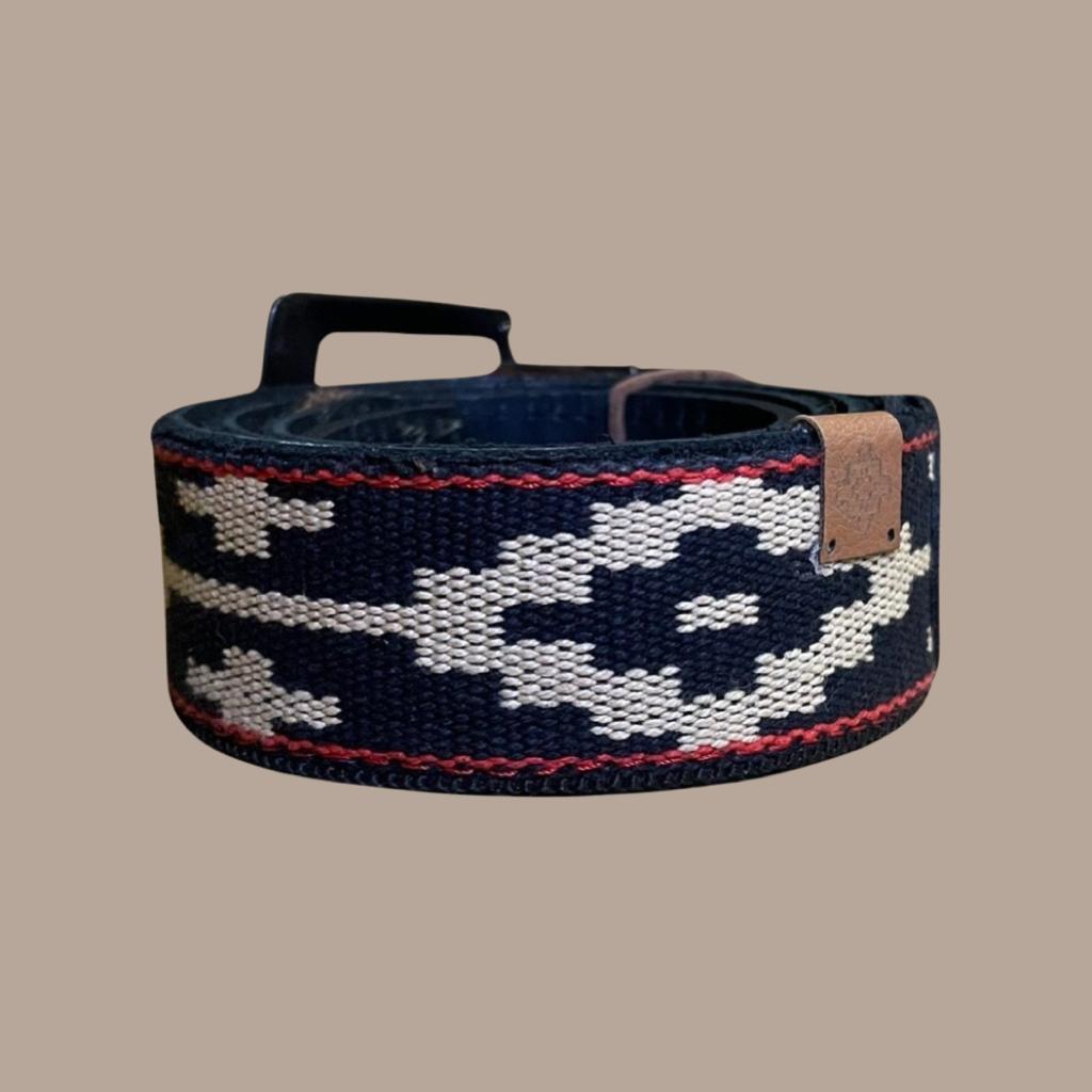 Leather Belt with ''Guarda Pampa''