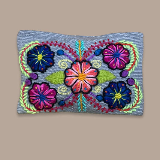Embroidered Cosmetic Bag