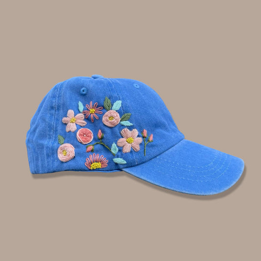 Embroidered Cap - Blue