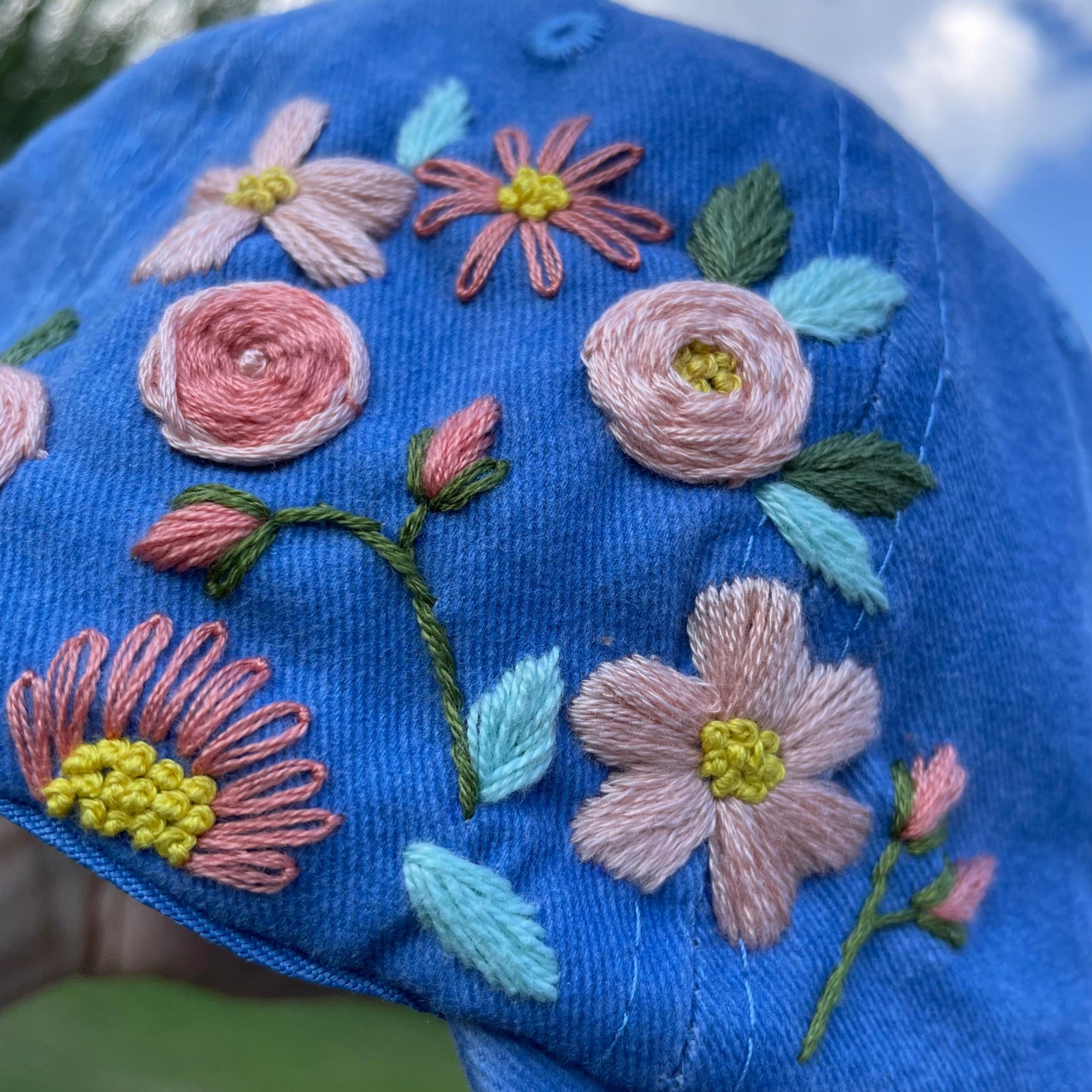 Embroidered Cap - Blue